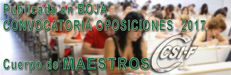 CSIFAndalucia's tweet photo. Publicada en BOJA la convocatoria de oposiciones al cuerpo de maestros https://t.co/cedzaT3UeH #Educación https://t.co/T5OMzE6fzb