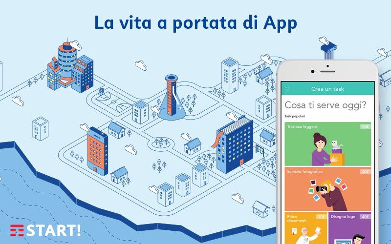 TaskhuntersApp's tweet photo. Taskhunters è stato selezionato da @TIM_Official come uno dei servizi più innovativi nel nostro paese https://t.co/aKSuo8Gt6D #START17 https://t.co/BGHlGpXLAB