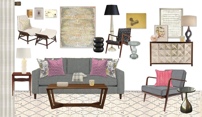 aTailoredSpace's tweet photo. Crisp midcentury style in our #AmericanModern #instantroom, feat @smilowdesign @Kravet @OlyStudio @WARPANDWEFT & more! https://t.co/AZdNixcXxV