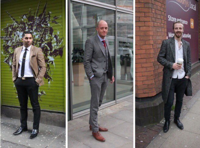 perceptionMCR's tweet photo. Do you think you're better dressed than these dapper chaps? Tweet us your pics to feature in next week's #StreetStyle! https://t.co/iA7gRYUJDJ