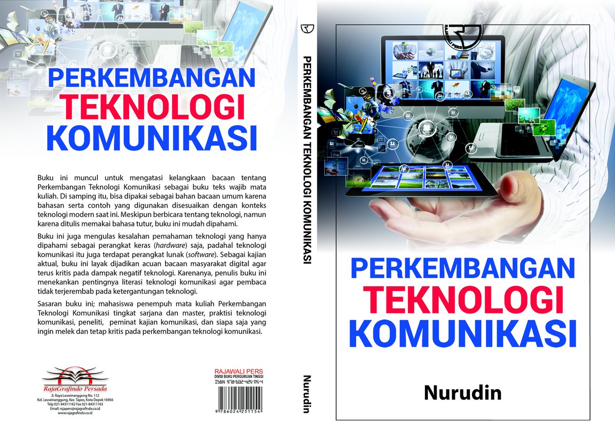 nurudinwriter's tweet photo. Insya Allah segera terbit buku Perkembangan Teknologi Komunikasi. #bukukomunikasi #pertekom #nurudin https://t.co/jQ7puhG2xI