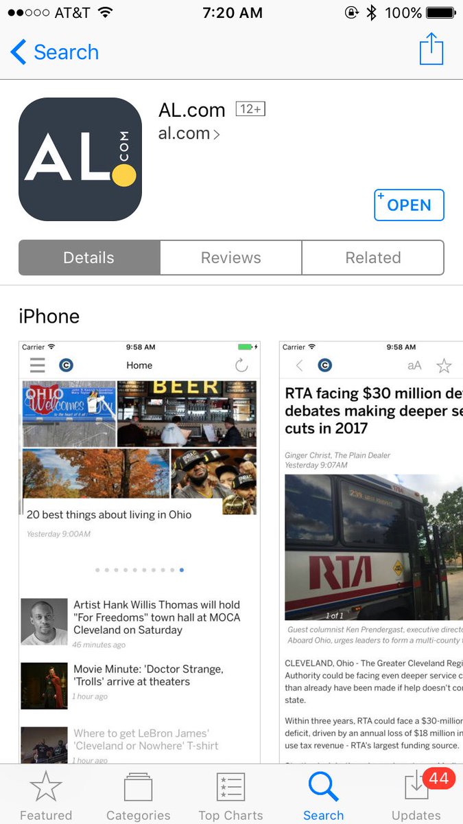 ReclaimBham's tweet photo. @aldotcom can't even bother to put screen shots from their actual site on iTunes. These are from https://t.co/47SIbpBB0w. https://t.co/chqaLNLRwY