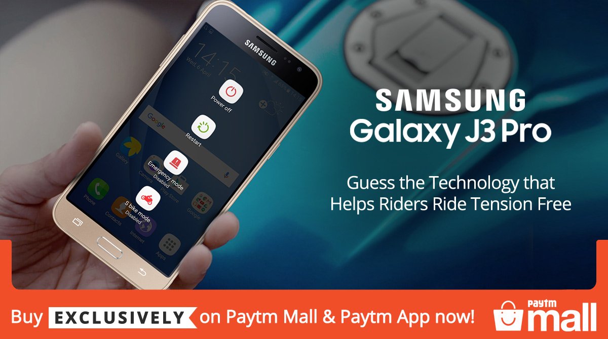 PaytmSeONDC's tweet photo. Q 5. #GalaxyJ3Pro comes with __ mode that will help you enjoy a tension free ride! 🚲https://t.co/wi453EZmvt  #J3ProOnPaytm https://t.co/DAMrJyW8gc