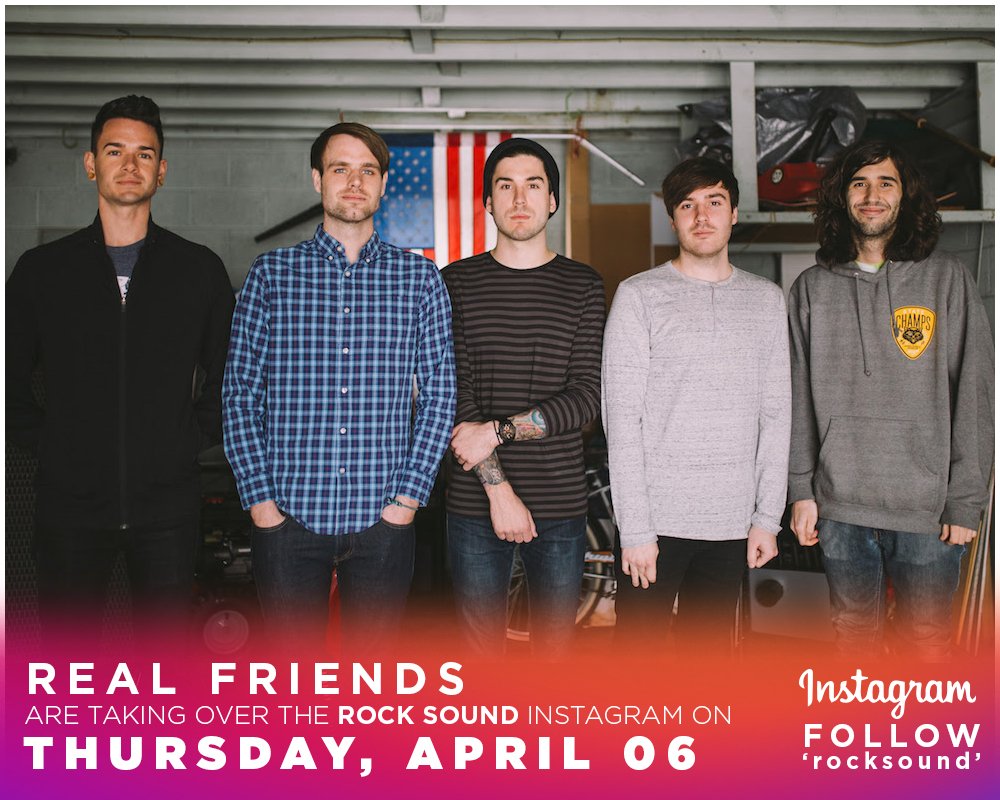 Check out <a href="/realfriendsband/">Real Friends</a> taking over the <a href="/rocksound/">Rock Sound</a> instagram account today on first date of their UK tour!!