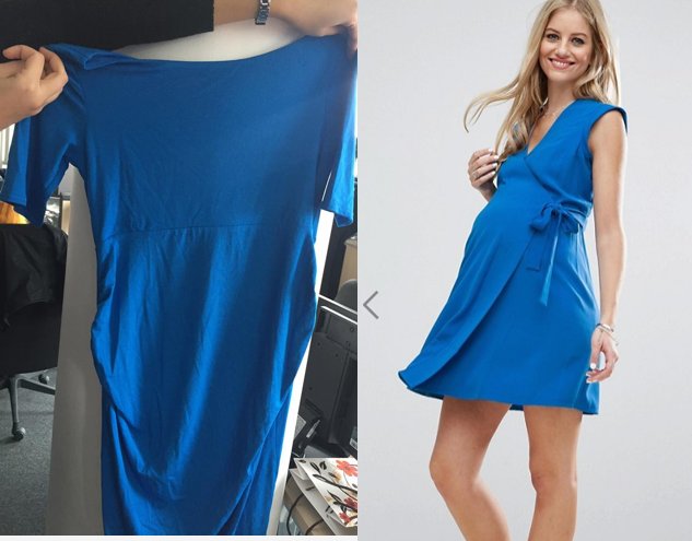 IuliaMzl's tweet photo. @ASOS, my dress is here and looks exactly as the one I ordered. Reminds me a bit of those epic online shopping fails, not sure why. #WTF https://t.co/cqjSkIkwlK