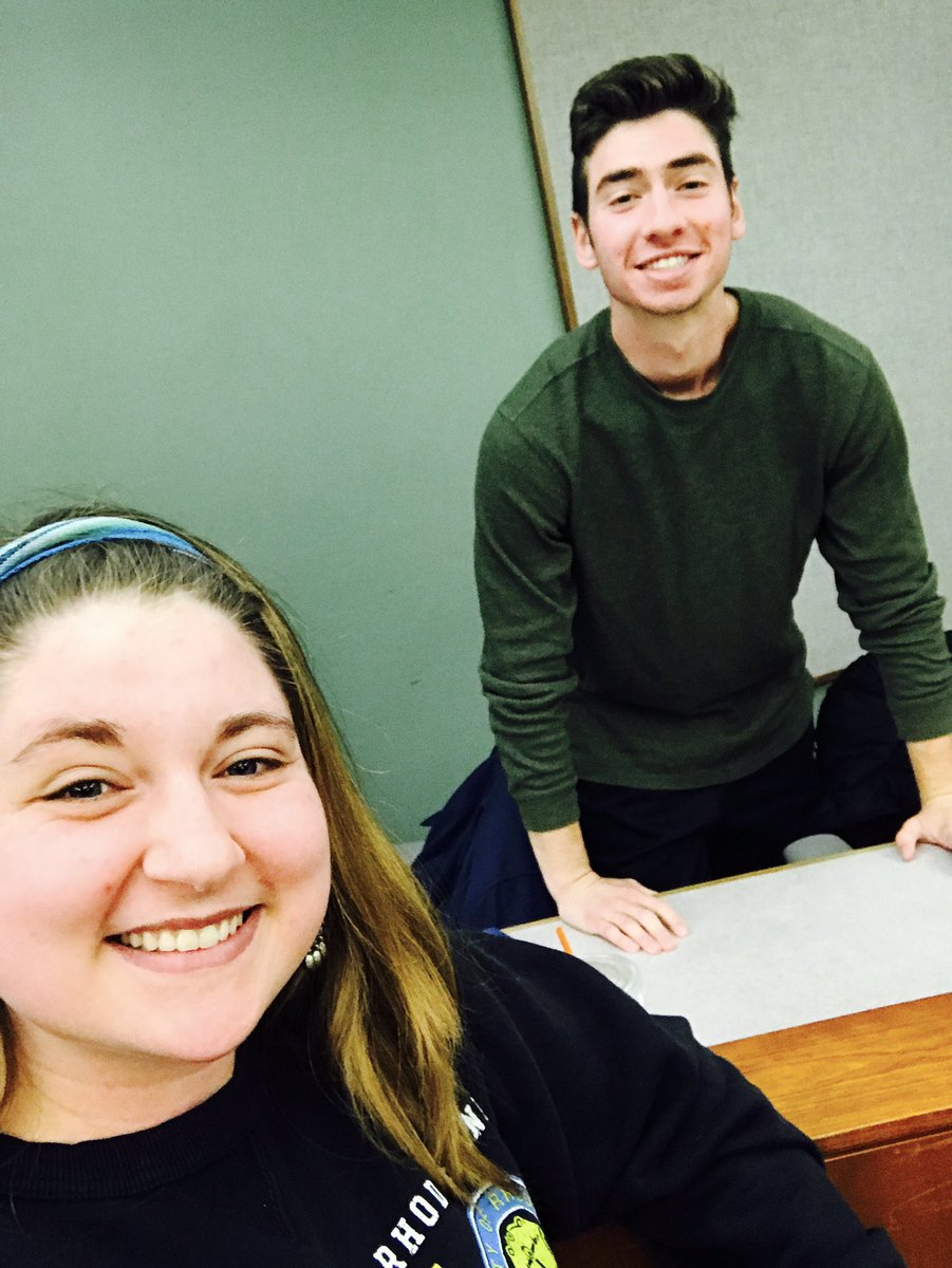 BeccaLSnell's tweet photo. Today I met Max! We figured out that we both have BUS 468 at 8 AM in Balentine Hall! #rhodyripple #whatchagot #makearipple #wearep2p https://t.co/K52NL30D1t
