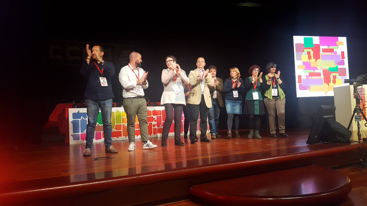ccoocatalunya's tweet photo. "Sortim d'aquí a treballar, a desenvolupar el nostre pla d'acció perquè tot està per fer i tot és possible" @PachecoJpacheco 
#FemCCOO https://t.co/iT4cbKjhfh