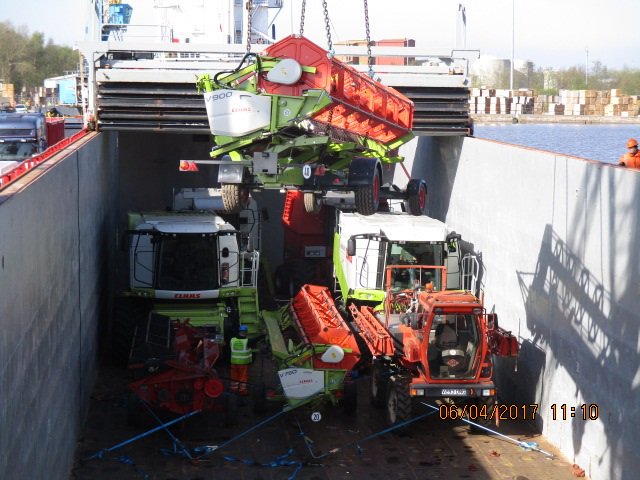 Lithuanian farmers preparing for the new season via our regular LOLO service from the #humber to #Klaipeda