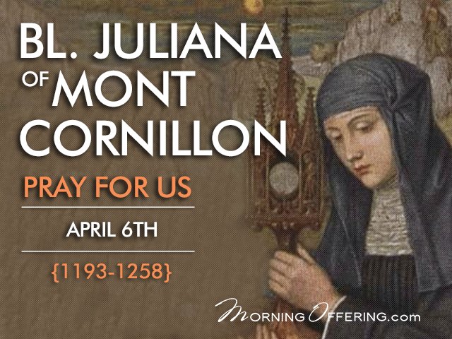 CatholicCompany's tweet photo. #SaintoftheDay Blessed Juliana of Mont Cornillon (1193-1258). Read her story in our #MorningOffering https://t.co/E2K9IXv8UQ https://t.co/9yRMz1R7Ta
