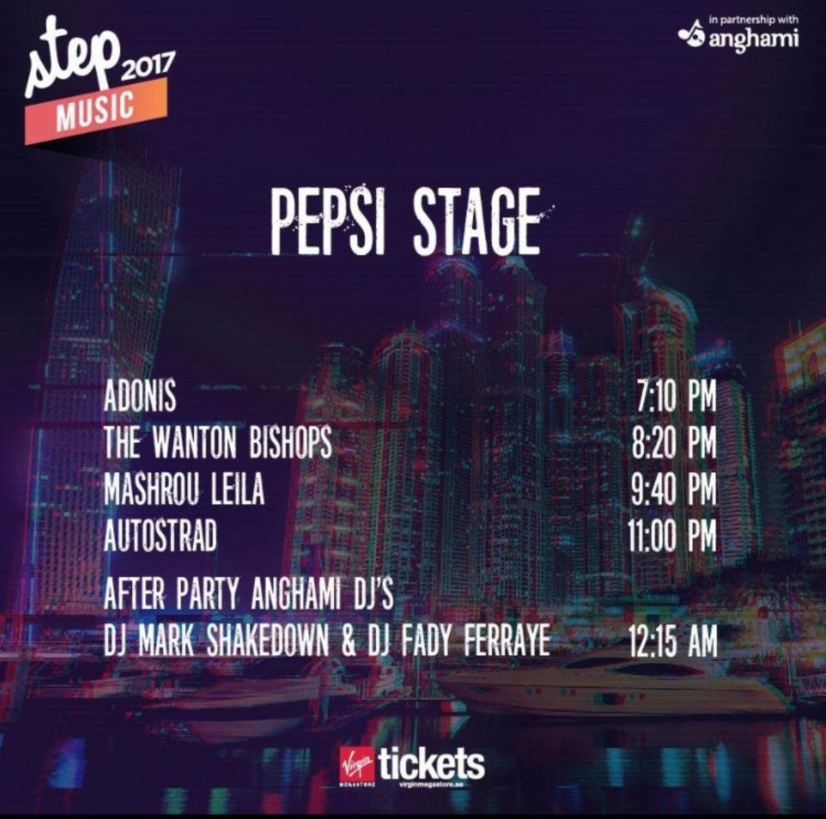 anghami's tweet image. The music lineup looks amazing &amp;amp; you've got less than 24 hours till #STEPMusic! Get your tickets 🔥 bit.ly/2oHiCcw
@stepconference