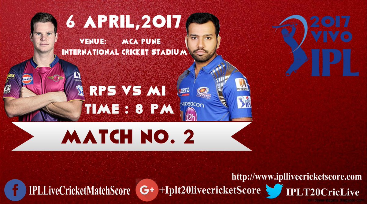 _Mumbai_Indians's tweet photo. Rising Pune Supergiant v Mumbai Indians. Live Score update from MCA international Stadium Pune. #RPSvMI.   https://t.co/2rdwYmHYyi #IPL https://t.co/bc4z6wJBo4