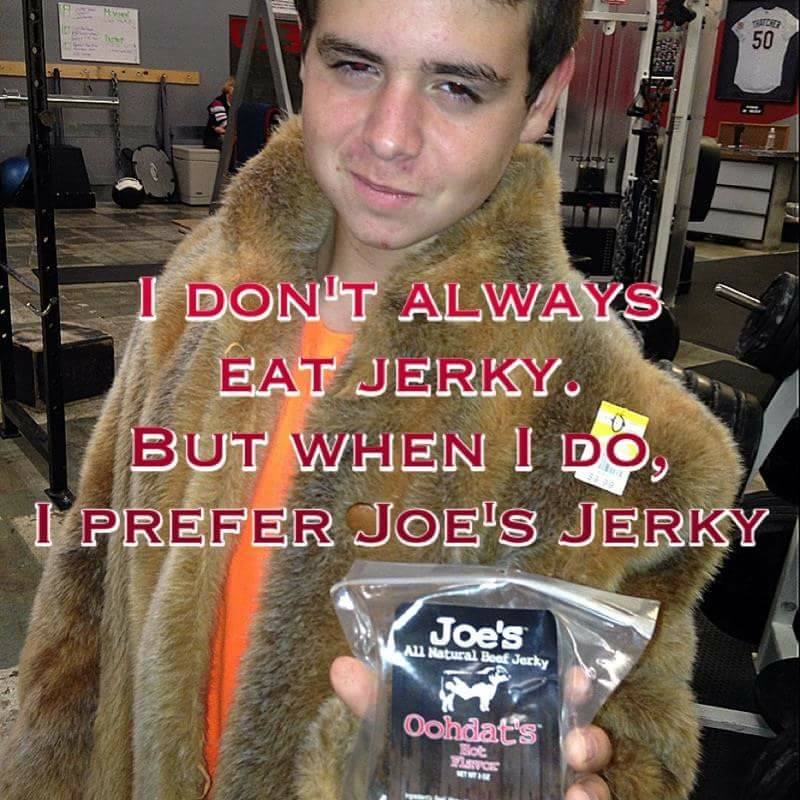 Eat what the most interesting kid in the world does.  #meatswag 
eatjoesjerky.com