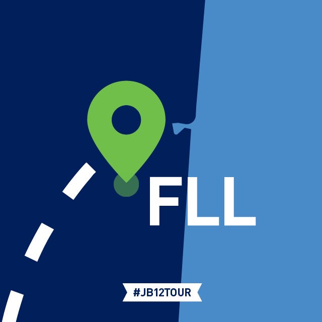 BlueCityReport's tweet photo. #JB12Tour Day 76: #JetBlueFLL https://t.co/28OKgm6vme