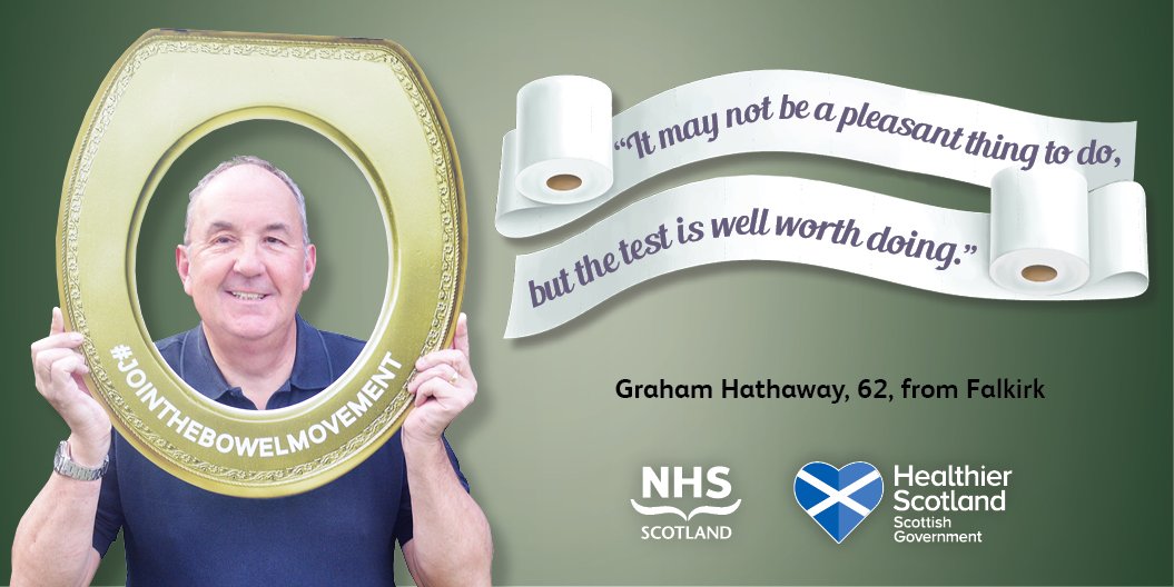 theweecscot's tweet photo. Remember to do your bowel screening test like Graham. It could be a life-saver #jointhebowelmovement #theweec https://t.co/k64cNiBBrY https://t.co/JmNjuye0r1