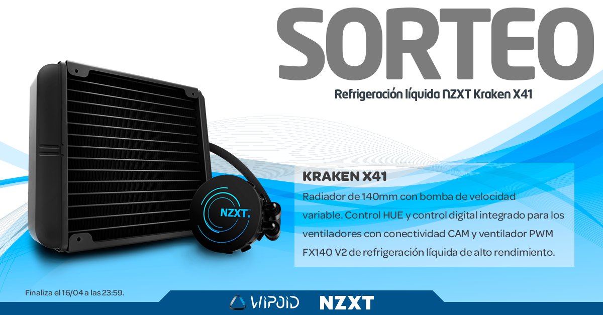 ¿Quieres llevarte una refrigeración líquida KRAKEN X41? Iniciamos #Sorteo junto a <a href="/NZXT_ES/">NZXT España</a> Participa en 👉🏻 bit.ly/2oHoy5t 👈🏻