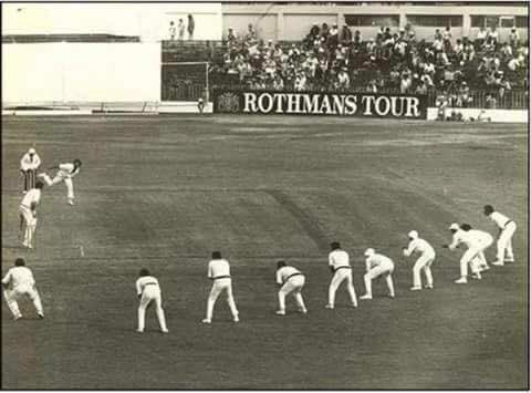 Riyagajjar_'s tweet photo. Do u remember this historical moment?
Rarest of rare. Dare to kill😎😎
#Rothmanstour #CricketWaliBeat #cricketfever #dennislilly #9slips https://t.co/R6uW1TTZfR