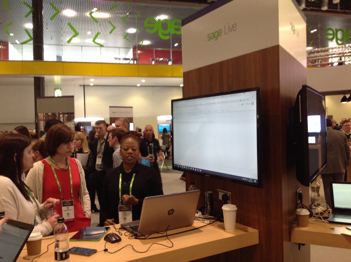 Stapp_io's tweet photo. Nigel talking about Stapp the Inventory App and Alvern one of the #SageLive team at the #SageSummit now. 
#stapp #stockcontrol #warehouse https://t.co/7VMkX7iJs6