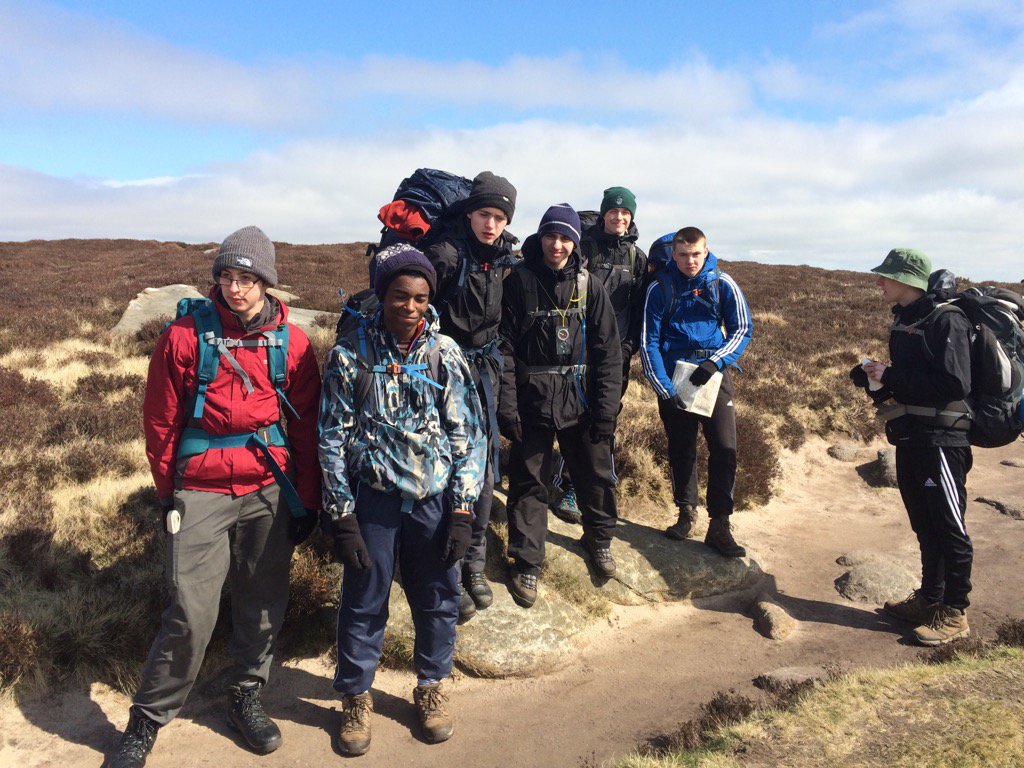 Day two of the practice on Kinder Scout, not far to the campsite now!!