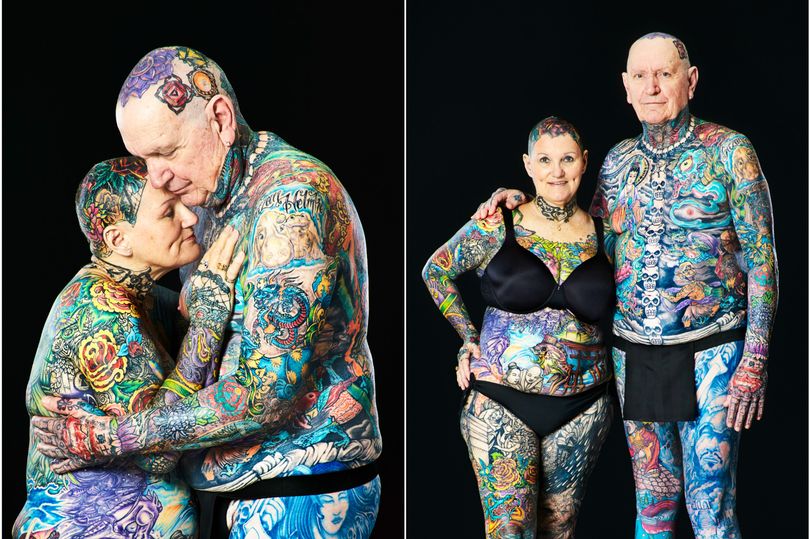 Meet the world's most tattooed pensioners who fell in love over ink mirror.co.uk/news/real-life…
