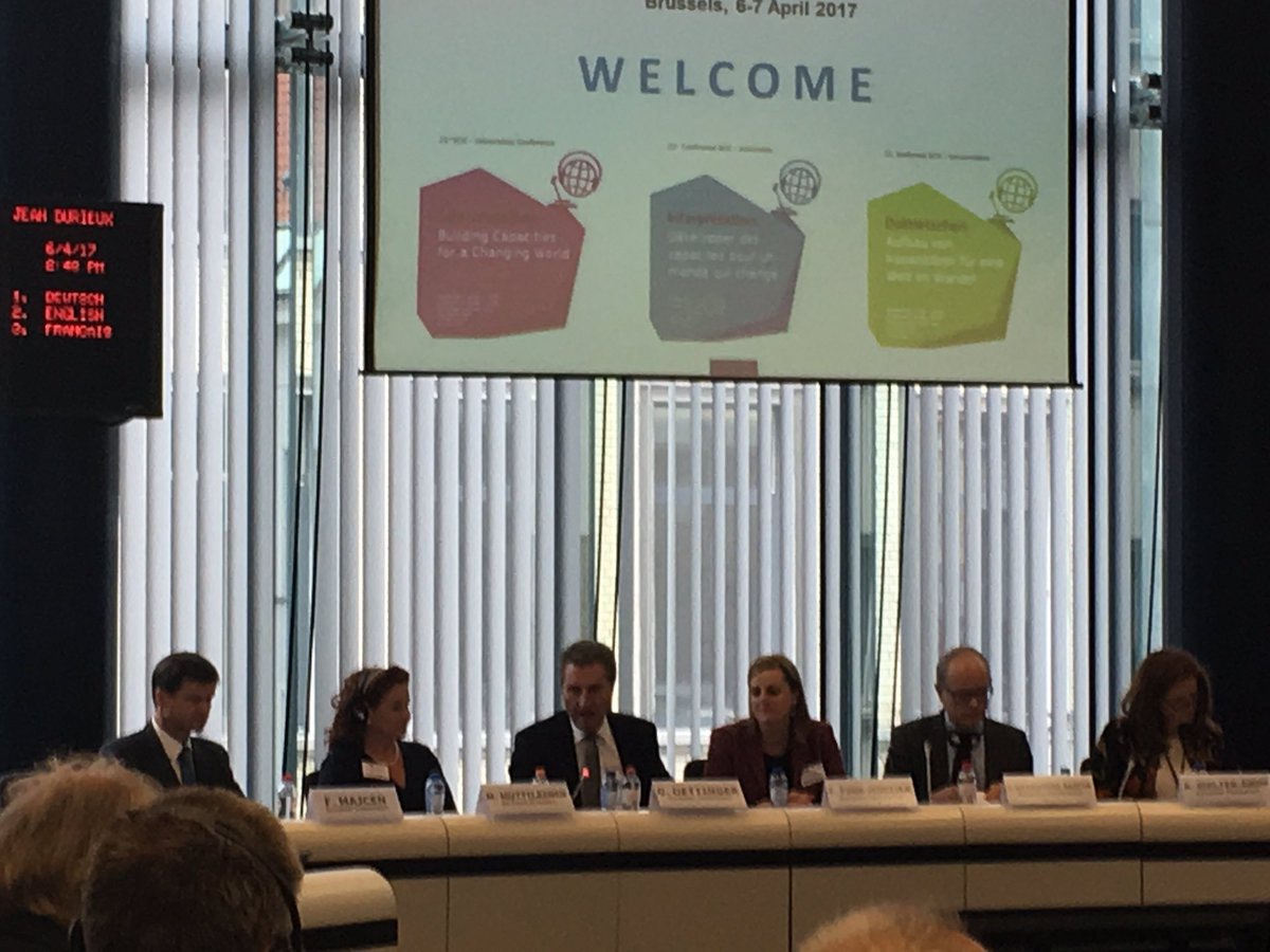 Commissioner Öttinger: In the face of populism and protectionism, #Europe remains united #SCIC21