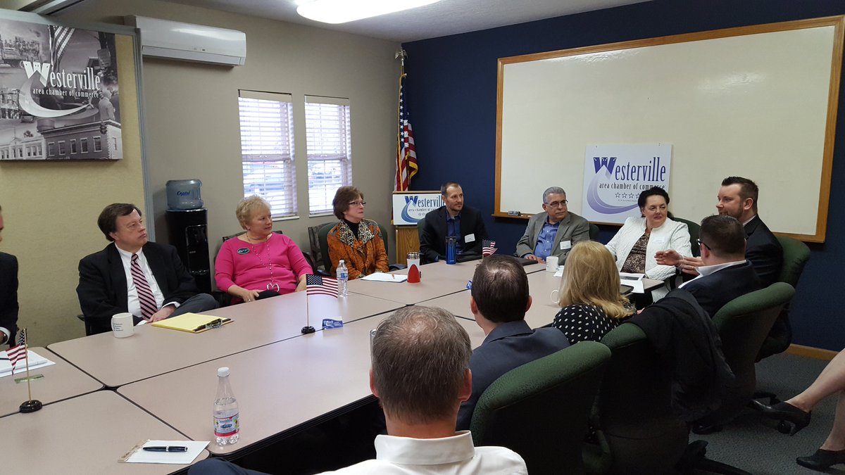 Legislative Round-table. Thanks to <a href="/OHRepGonzales/">Rep Anne Gonzales</a>, Rep. Rick Carfagna, <a href="/Kevin_BaconOH/">Kevin Bacon</a>, <a href="/KrisJordanOhio/">Kris Jordan</a>, <a href="/KathyCocuzzi/">kathy cocuzzi</a>, and Connie Goodman.