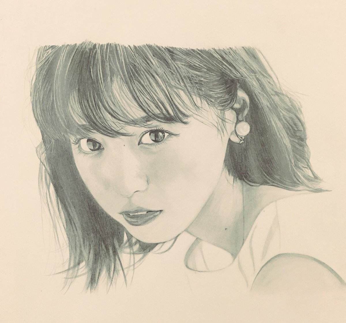 Motsu 今まで描いた中で お気に入りの絵です シャーペン画 乃木坂46 深川麻衣 西野七瀬 生田絵梨花 橋本奈々未