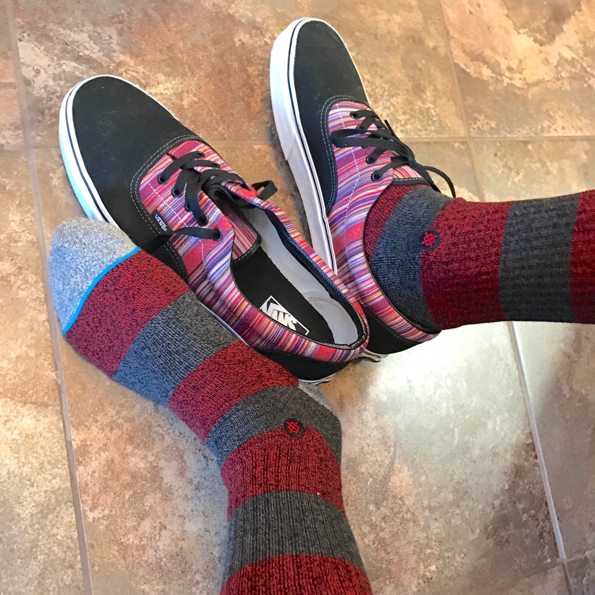 SocksThatRocks's tweet photo. @stance & @VANS_66 #red & #grey #stripes #theuncommonthread #stancesocks #stance #sockgame #springfashion #mensfashion #socksthatrocks https://t.co/Dc3s8qx2cX