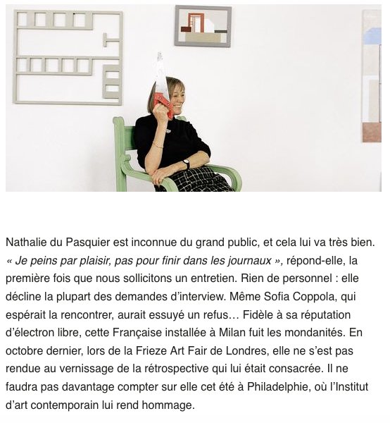 GDgaleriemulti's tweet photo. #LeMonde talks about Nathalie du Pasquier ! https://t.co/KBL0a5pQu9
Nathalie participate in our #collection100pour100 with her work "Magnet" https://t.co/zga4CBxOb4