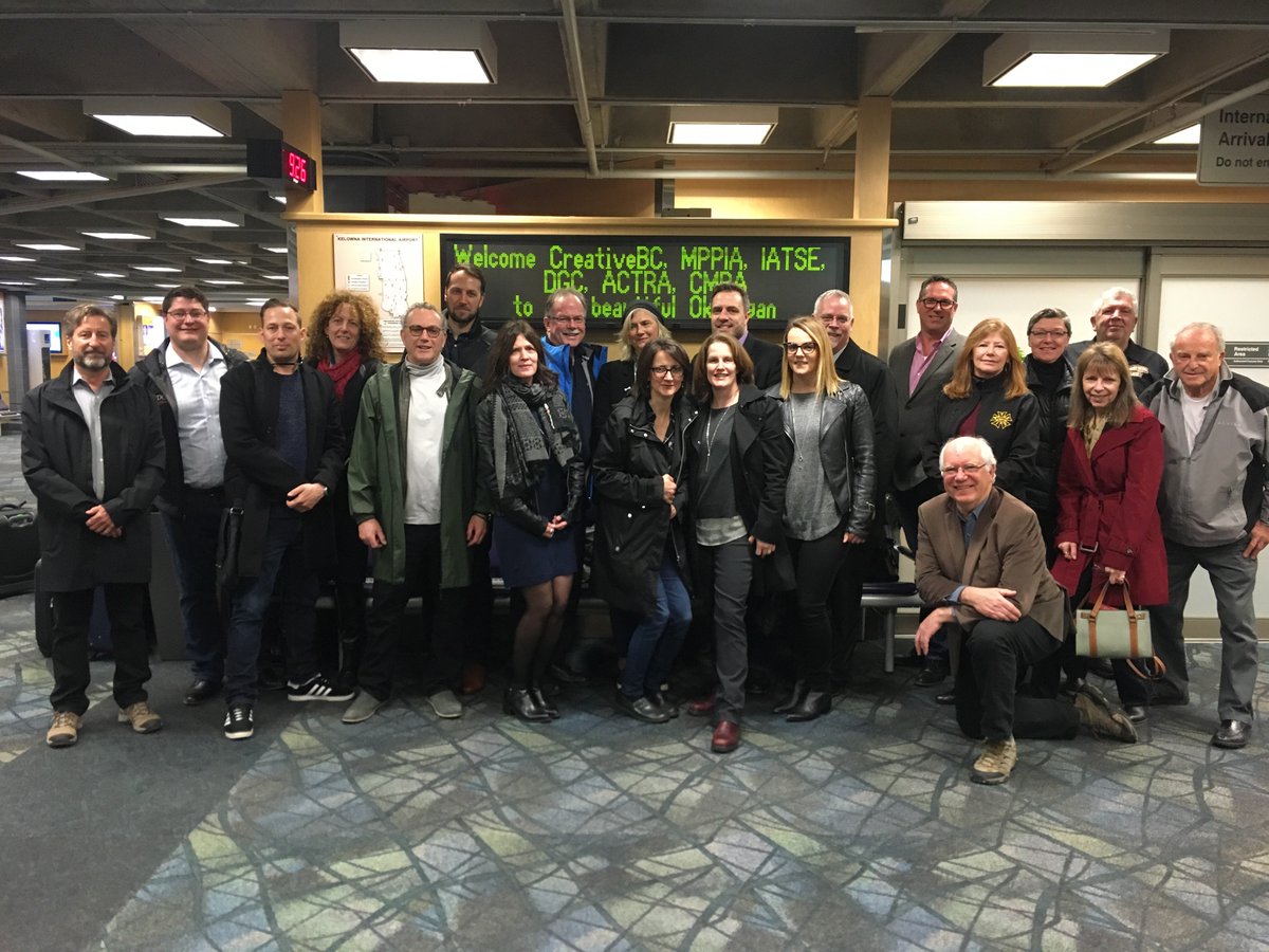 Kelowna welcomes our film industry junket! #bcfilm