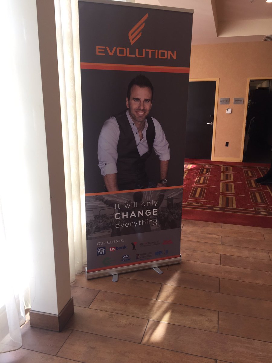 MaggiMayfield's tweet photo. With my dear friend @MattBrauning watching him #work! It's AMAZING and he has his own poster!! #nlpinfluence #ItWillOnlyChangeEverything https://t.co/aHBZvdWspq
