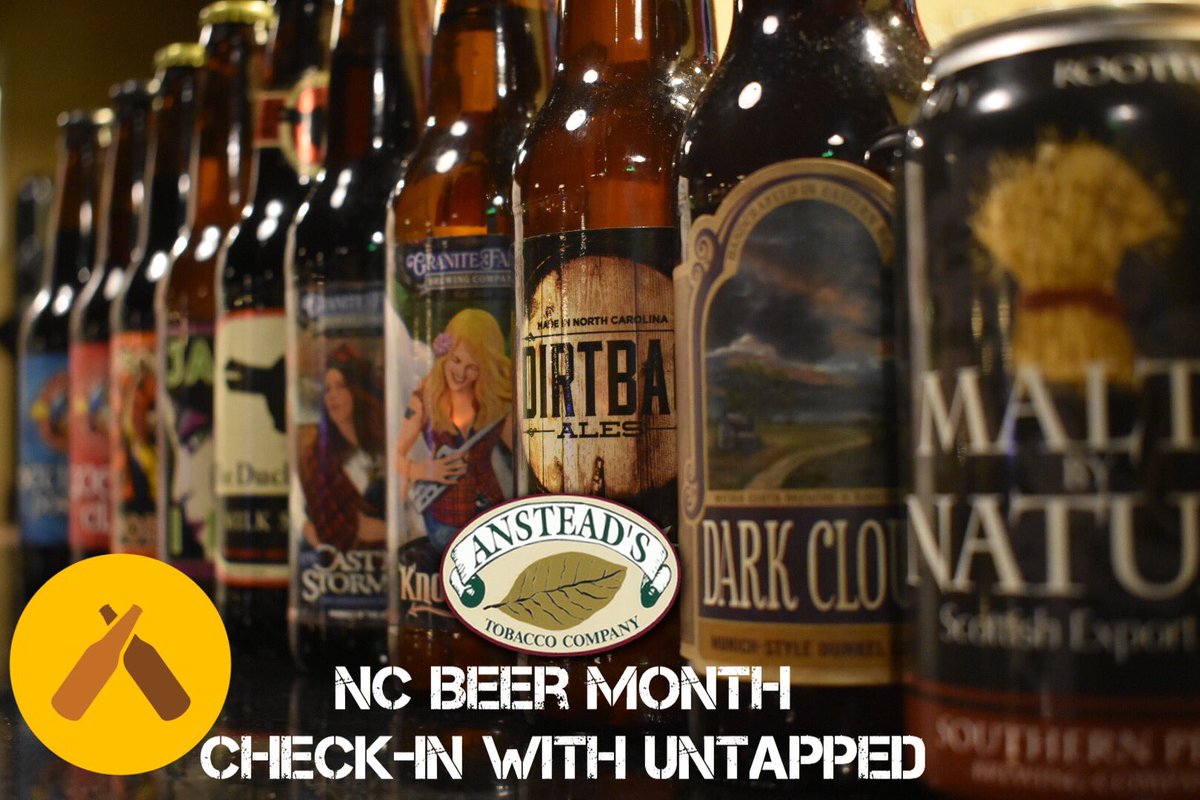 It's #NC🍺Month! #DrinkLocal #@HighlandBrews <a href="/gfbrewery/">Granite Falls Brew</a> <a href="/DirtBagAles/">Dirtbag Ales</a> <a href="/MotherEarthBrew/">Mother Earth Brewing</a> <a href="/DuckRabbitBrew/">Duck-Rabbit Brewery</a> <a href="/untappd/">Untappd</a>