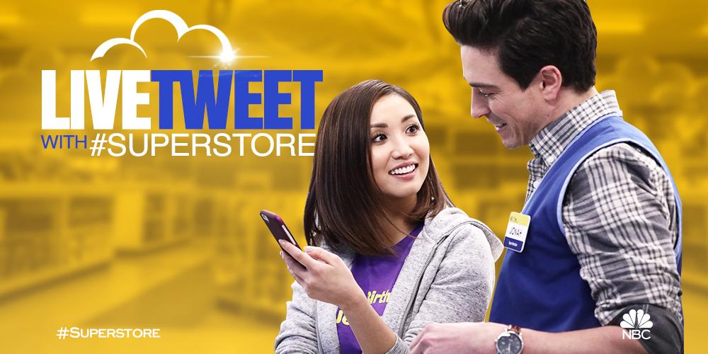 Superstore on X: Let's chat. Join the conversation tonight using