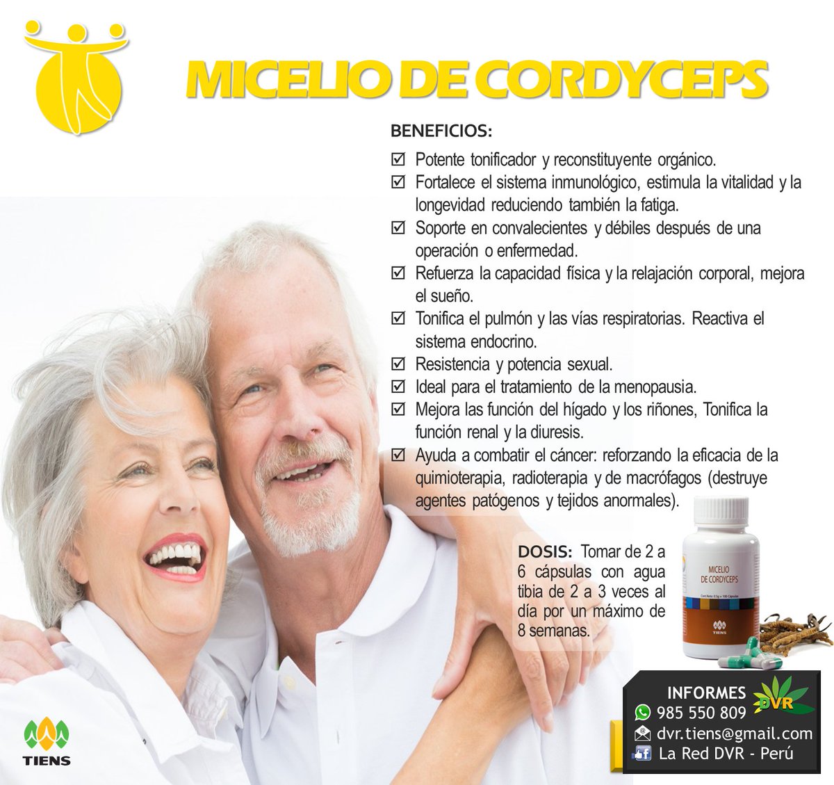 DvrTiens's tweet photo. #Cordyceps de #Tiens, #SuplementoNutricional #tonificante q reconstituye el organismo, preserva la #vitalidad y ...
https://t.co/n7DLWnplhW https://t.co/zQI9tKRZvH