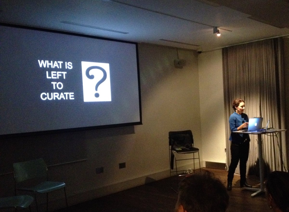 'What is the value of curation and what is left to curate today?' <a href="/gaia_tedone/">Gaia Tedone</a> questions through the #exstrange project? #posthumancurating