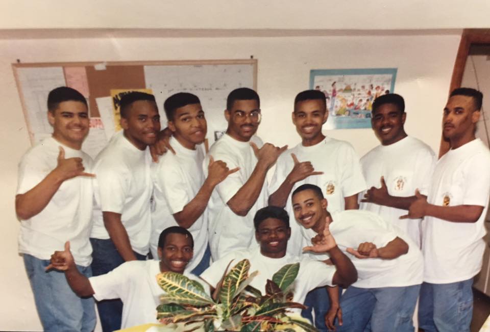 NULpolicy's tweet photo. #TBT challenge: Can you spot our ED &amp; VP of Policy @DCravins? 26yrs ago this week he became an @apa1906NETwork man. Happy #Alphaversary Don! https://t.co/R2YbctnURk