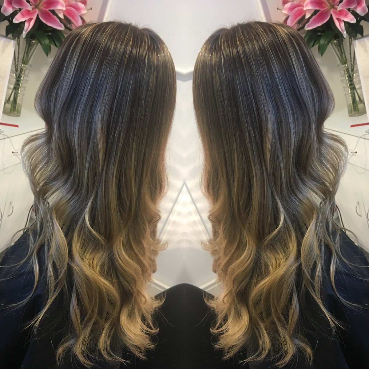 JessicahProsser's tweet photo. Ombré highlights from earlier https://t.co/ueMKChITuX