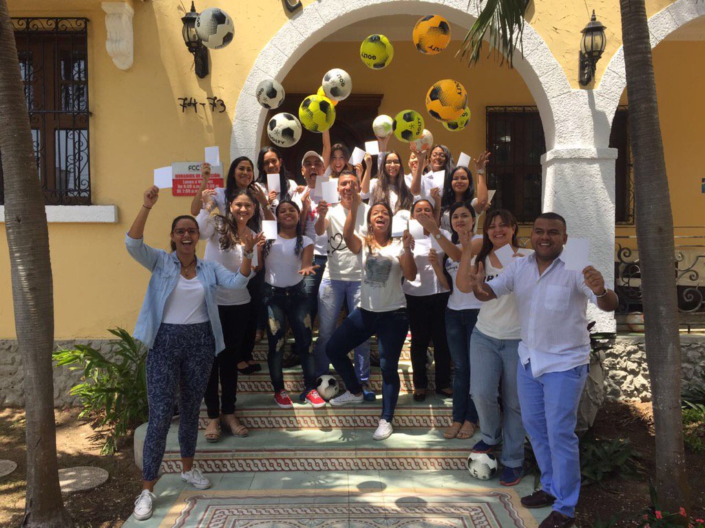samuelazout's tweet photo. #FCCTeam celebrates International Day Sports for Development and Peace @IDSDP @peaceandsport @JDValde #WhiteCard https://t.co/ia9vMYv07j