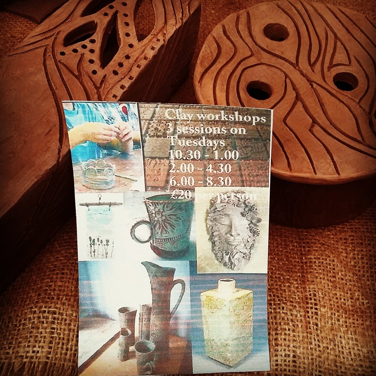 Getting ready to play with some #clay on Tuesday in #ashington at #thefudgestation cannylittleartcompany