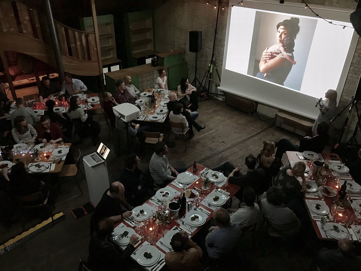 And diner is served - Photographers Dining Club 012 has started. (The 'after' pic)