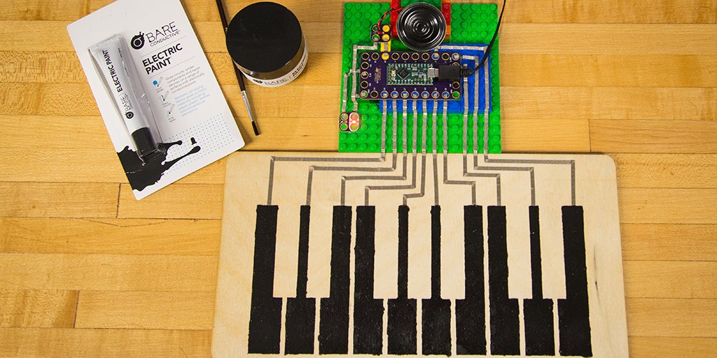 BareConductive's tweet image. This cool MIDI is part of the #CrazyCircuits campaign by @BrownDogGadgets. Back their project up here: kck.st/2oMb6Ky
