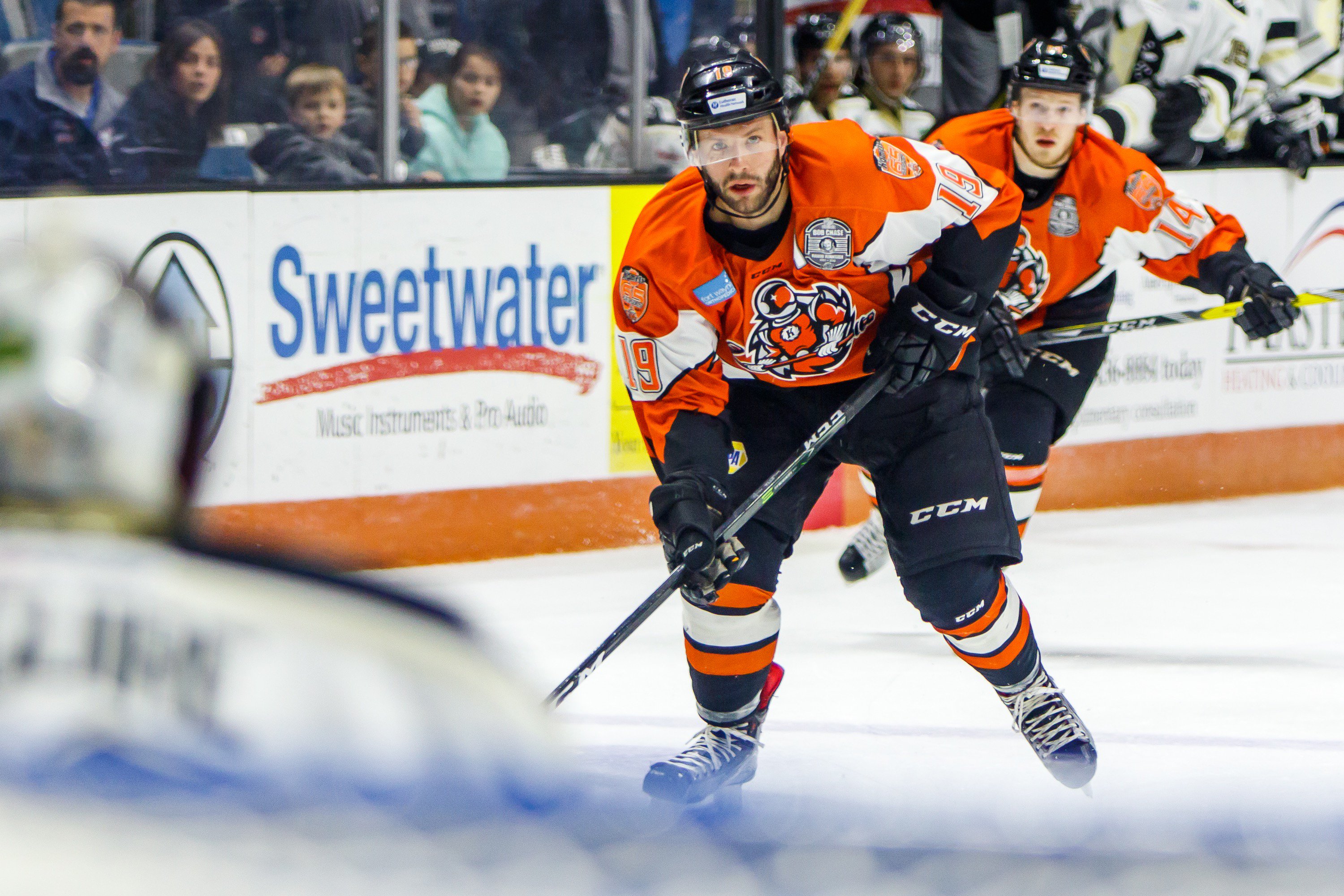 2023-24 Orange Replica Jersey with Fireball K Patches – Fort Wayne Komets