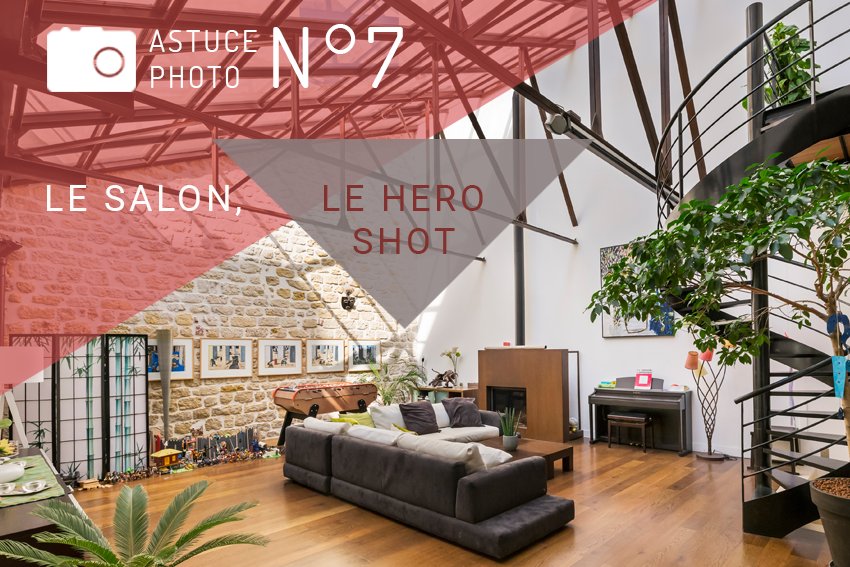 Le salon est LA #photo la + importante à ne pas manquer ds 1 shooting #immobilier : captez un héro shot qui a de l’impact, qui donne envie !