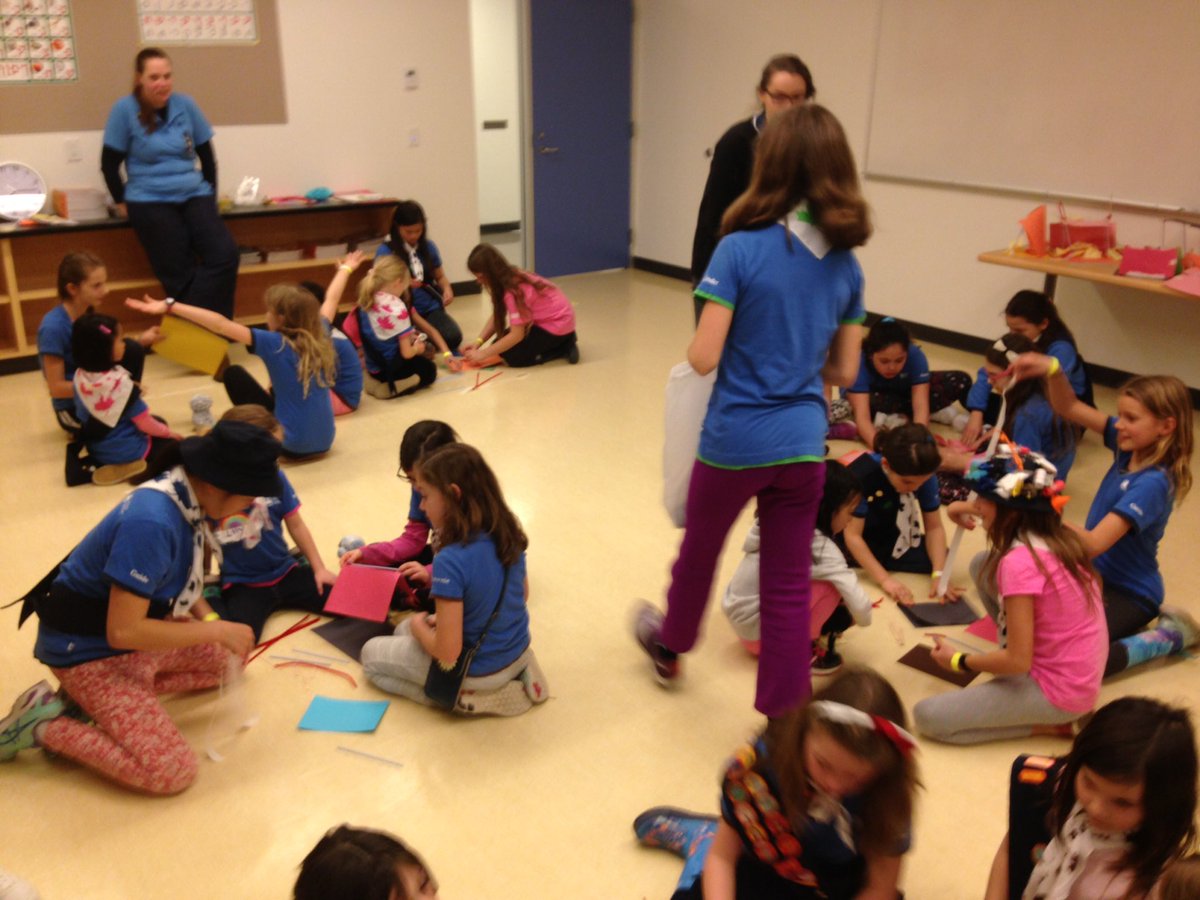 Throwback to thinking day! Girls working together to build a shelter for their stuffy. #thinkingday2017 <a href="/BCGirlGuides/">BC Girl Guides</a> <a href="/girlguidesofcan/">Girl Guides of Canada</a>
