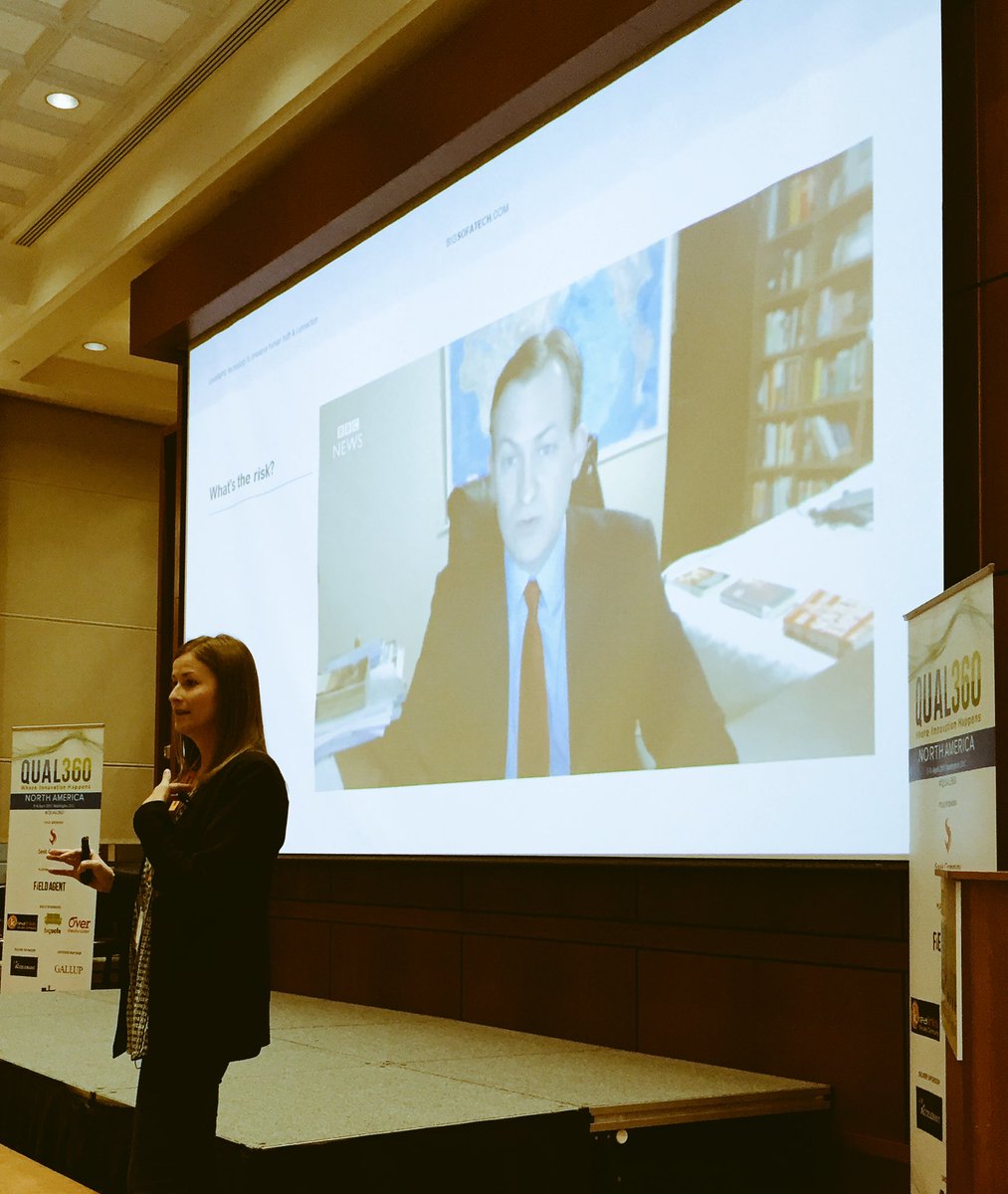 nikhilchhajar's tweet photo. Emily Grogan shares opportunities for technology &amp; video for Qual. #qual360 #mrx bigsofatech https://t.co/eAL6D7Furt by Merlien #MMRW #Inn…