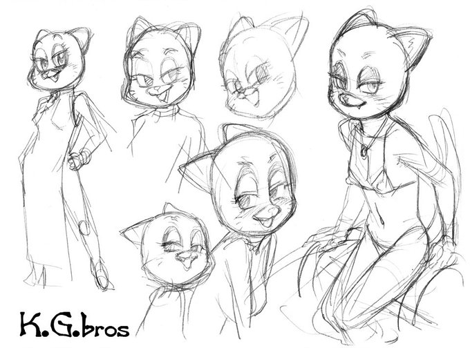 ◎落書き～
アニメ『Amazing world of Gumball』(邦題:おかしなガムボール)
主人公のお母さん、ニコルを描く。
知り合いとの電話中、ネットで画像を参考にし描いた物。
ま、かなり違いますがw
二児の母でエロくて可愛いの。あ、コウノトリ設定がなければですがねw 