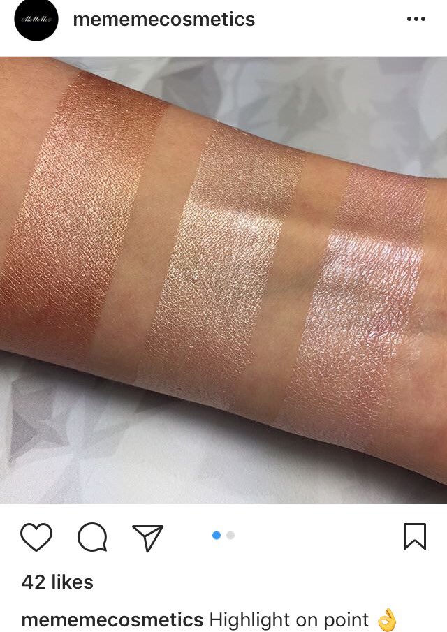 trendingxbeauty's tweet photo. Look at these AMAZING #highlighters ✨ from @mememecosmetics #beattheblues are our #makeupbagessentials We ❤️ them #alwaystrending https://t.co/fbBFNY5YdL