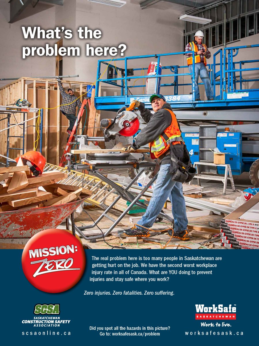 Lakeland_RSC's tweet photo. #WhatstheProblemhere? #missionzero for the first ever #SaskConstructionweek. #YLL #lloydminster #lakeland #worksafe #Safetyfirst #safety https://t.co/mg6QwUVFcw