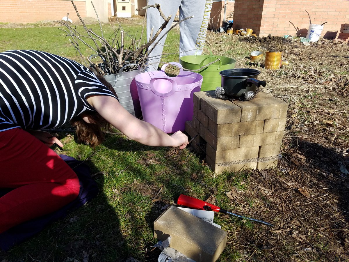 Robert Pittman On Twitter Mariah Working Her Brick Rocket Stove