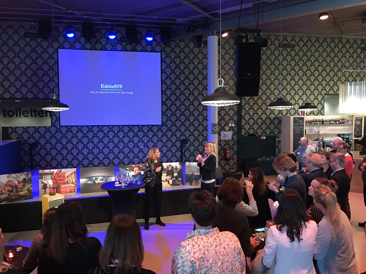 Lancering digitaal platform #Editie070 in Theater aan het Spui. Iedere 14 dgn nieuwe verhalen over en vanuit de stad editie070.denhaag.nl/nl/
