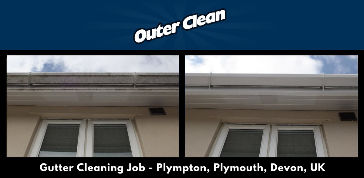 OuterCleanUK's tweet photo. Outer Clean - Gutter Cleaning Job - Plympton, Plymouth, Devon, UK https://t.co/3K4v2wzBQj